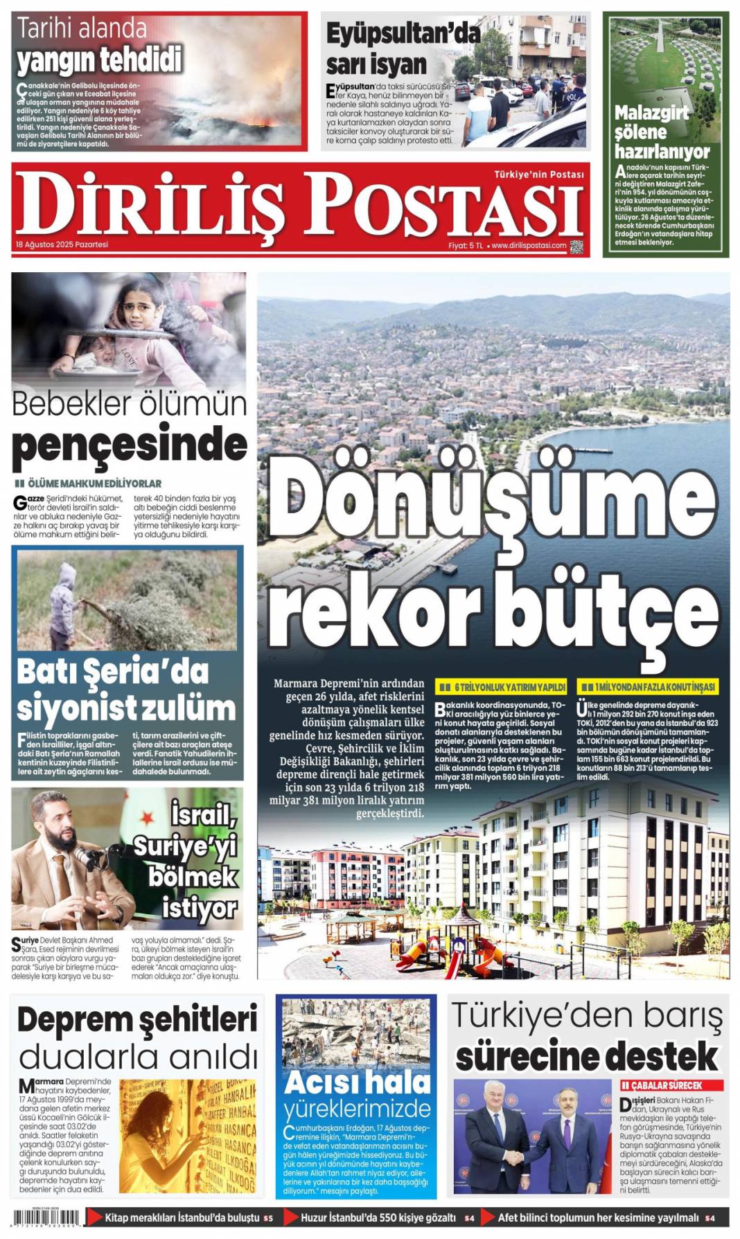 CHP'de kırmızı alrm! Özgür Özel zor durumda: 18 Ağustos 2025 gazete manşetleri 17