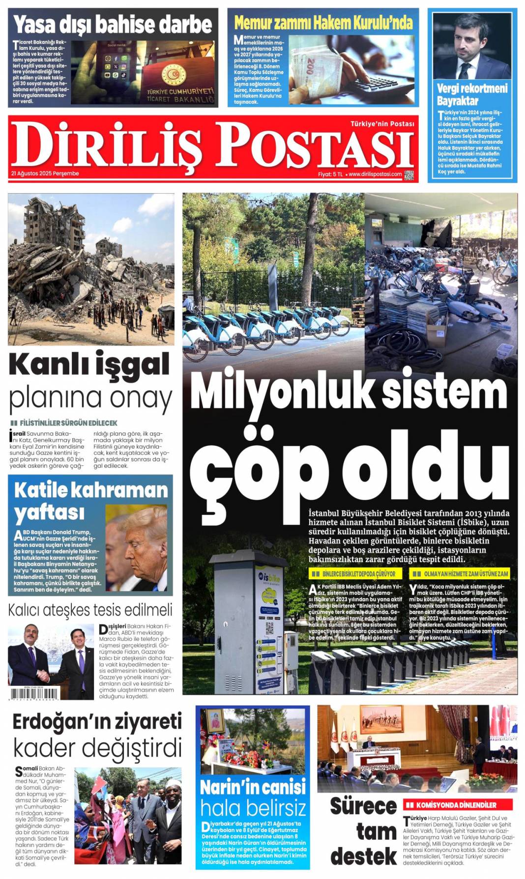 Avrupa fonları ekosistem'e aktı: 21 Ağustos 2025 gazete manşetleri 17