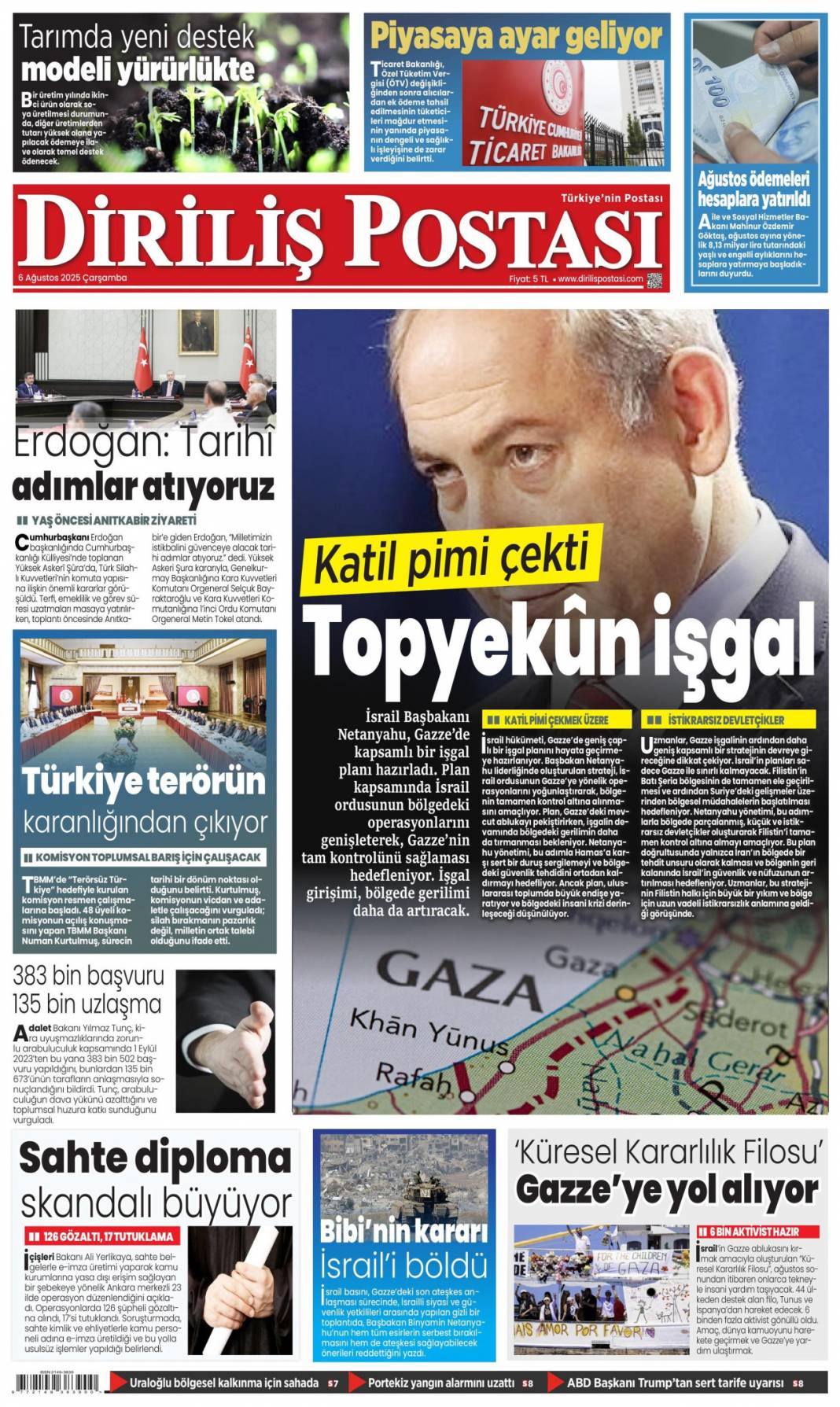 Her uçuşta 10 bin dolar! Toplanan paralar özel jetlerle Avrupa'ya taşınıyordu: 6 Ağustos gazete manşetleri 18