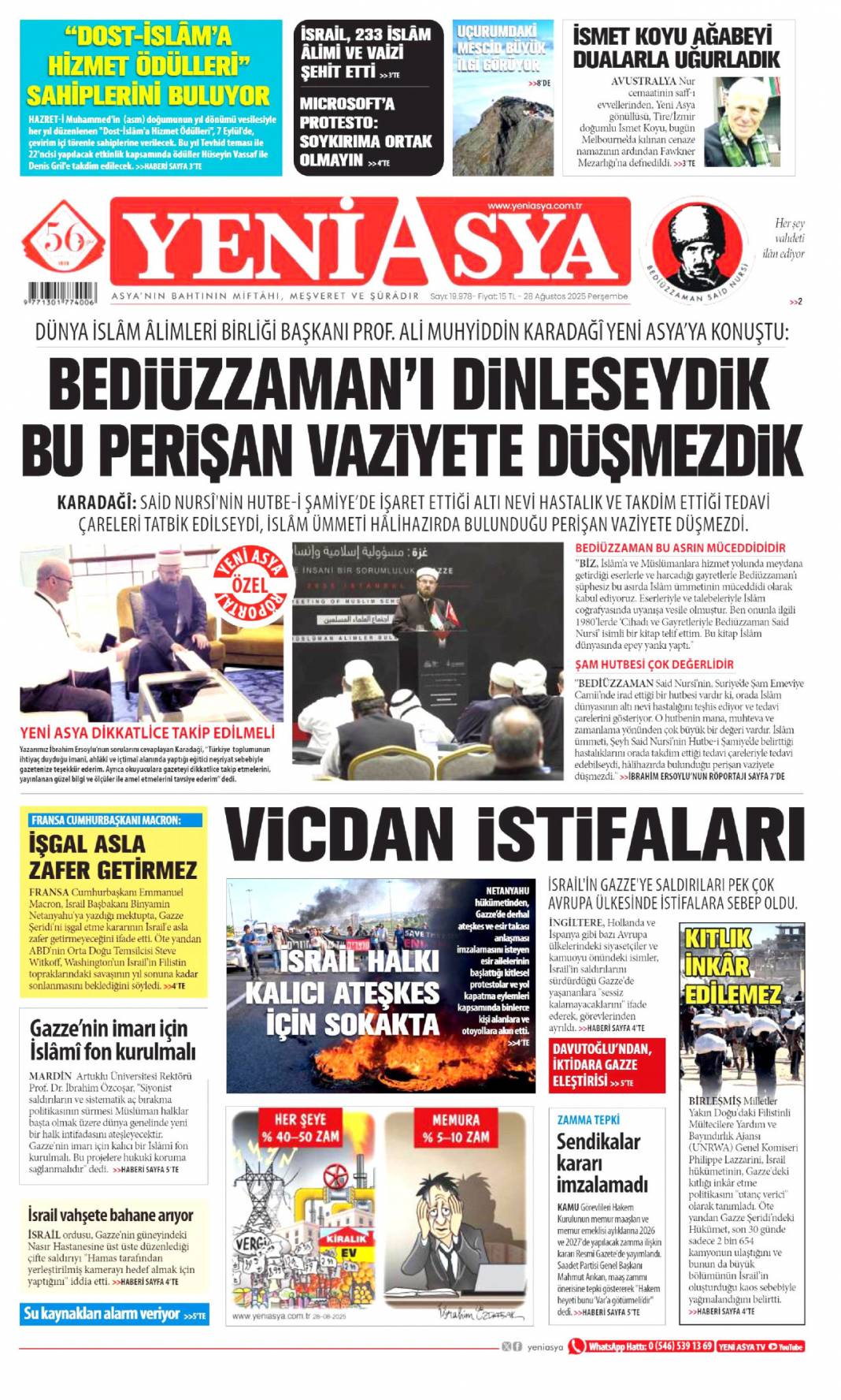 Bağımsızlığa çelik kubbe! Gök vatana bağımsızlık mührü: 28 Ağustos 2025 gazete manşetleri 18