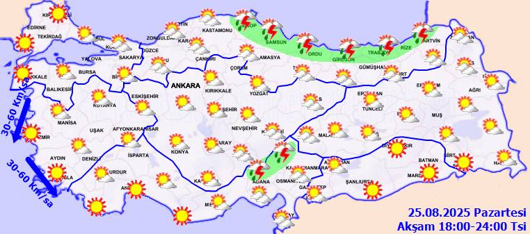 Meteoroloji uyardı: O bölgelere kuvvetli yağış geliyor! Bugün hava nasıl, Pazartesi günü hava nasıl olacak? 11