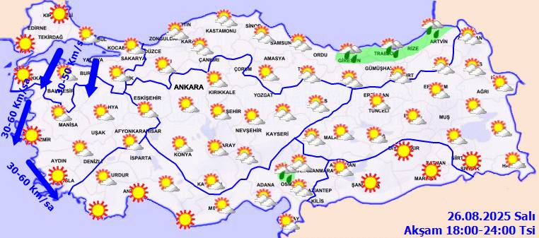 Gök gürültülü sağanak yağış geliyor! Bugün hava nasıl, Salı günü hava nasıl olacak? 7