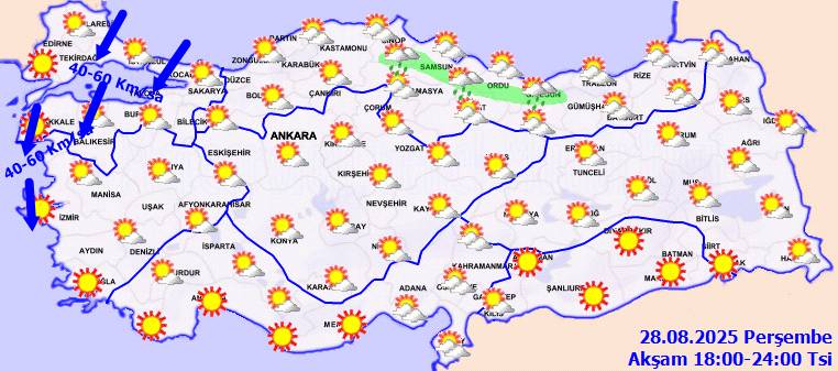 Hava sıcaklıkları düşüyor mu? Bugün hava nasıl, Perşembe günü hava nasıl olacak? 7