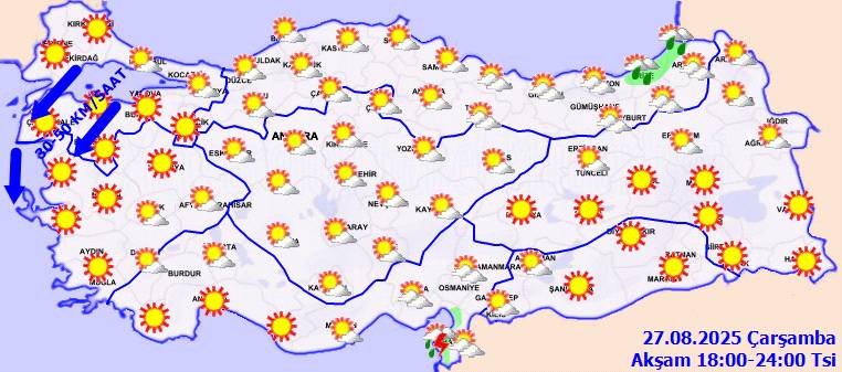 Meteoroloji uyardı: O bölgelerde kuvvetli olması bekleniyor! Bugün hava nasıl, Çarşamba günü hava nasıl olacak? 8