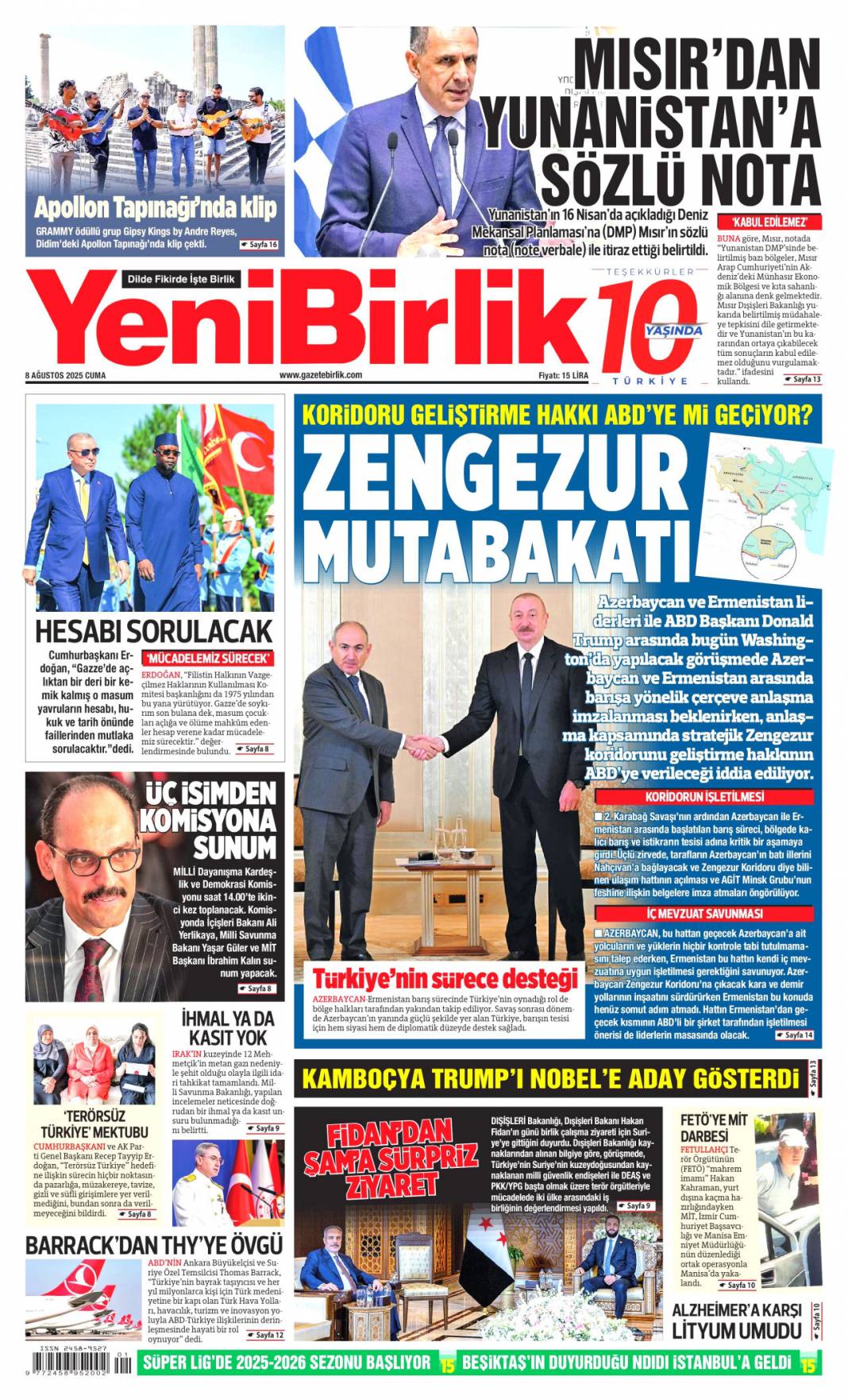 Sahte e-imza'da FETÖ izi! Devlet tuzağı gördü tedbirleri aldı: 8 Ağustos 2025 gazete manşetleri 19