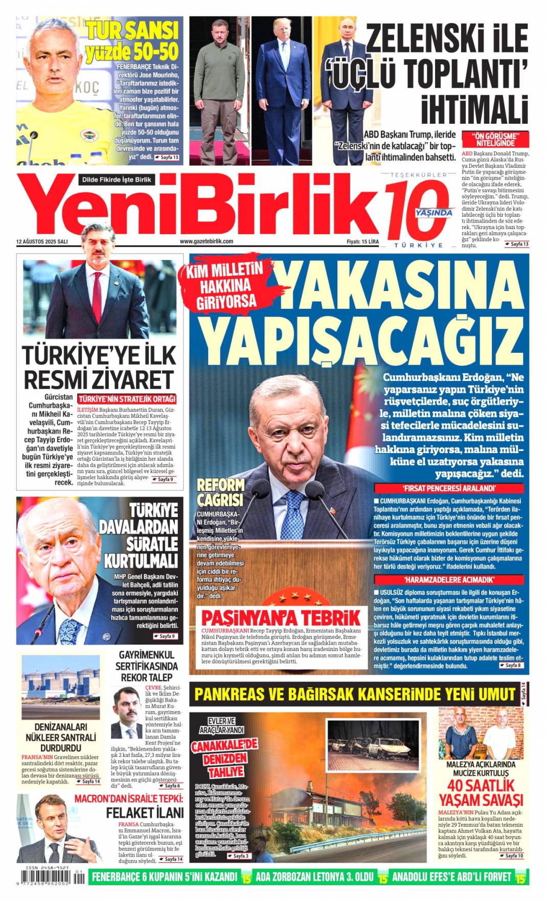 Kıyamet gibi! Alevlere teslim olan Çanakkale'de can pazarı: 12 Ağustos 2025 gazete manşetleri 19