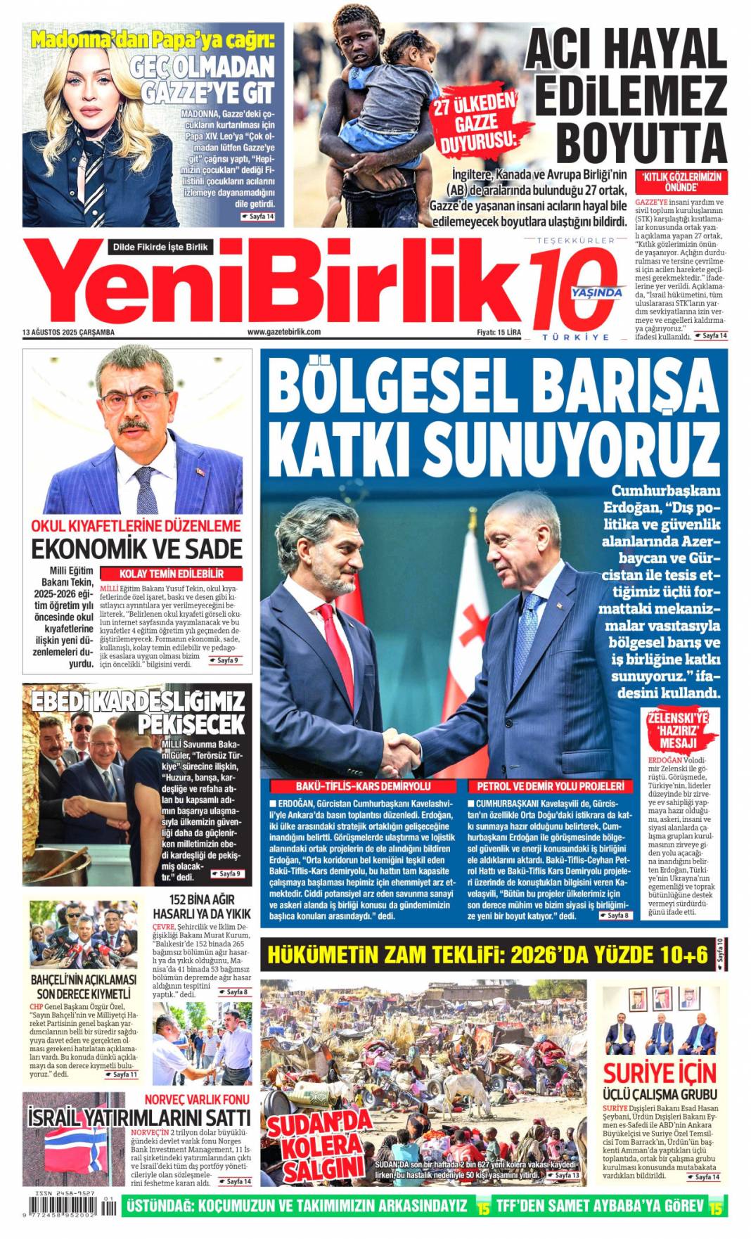 İBB'de rüşvet poşetlere sığmadı: 13 Ağustos 2025 gazete manşetleri 19