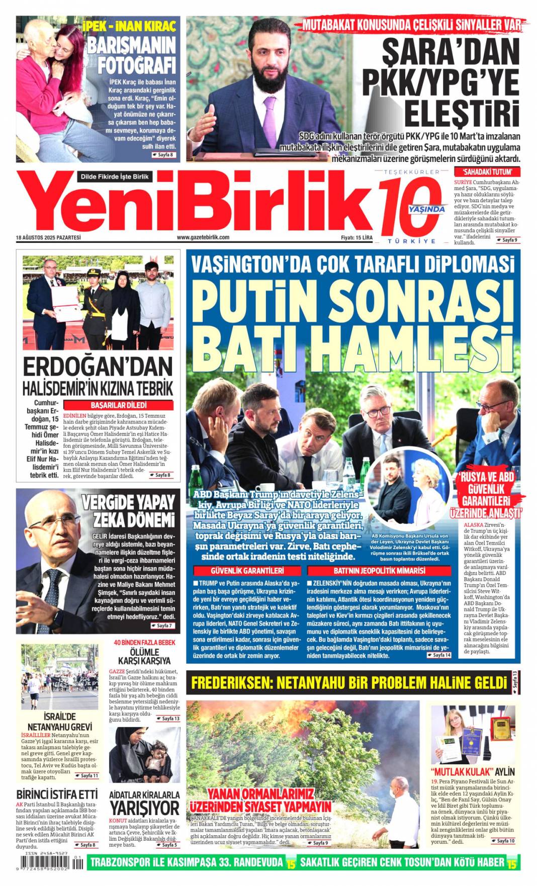 CHP'de kırmızı alrm! Özgür Özel zor durumda: 18 Ağustos 2025 gazete manşetleri 19