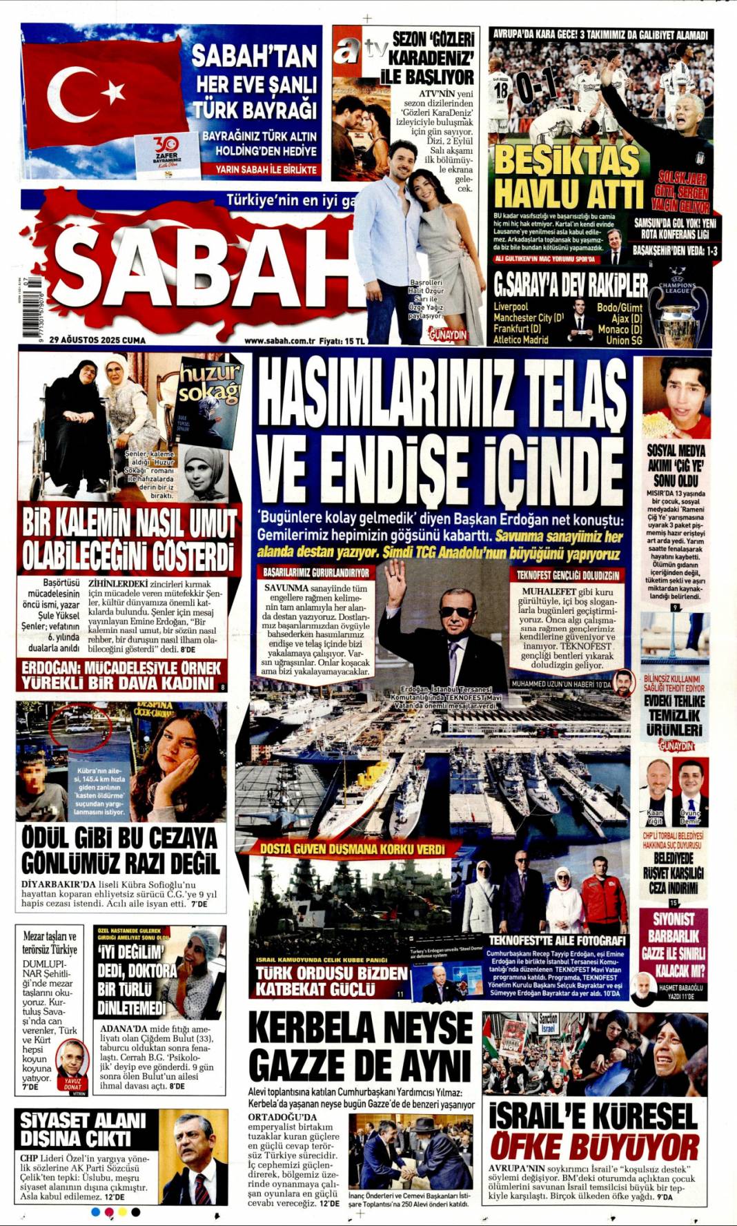 Su yok konser var! İzmirli hizmet bekliyor: 29 Ağustos 2025 gazete manşetleri 3