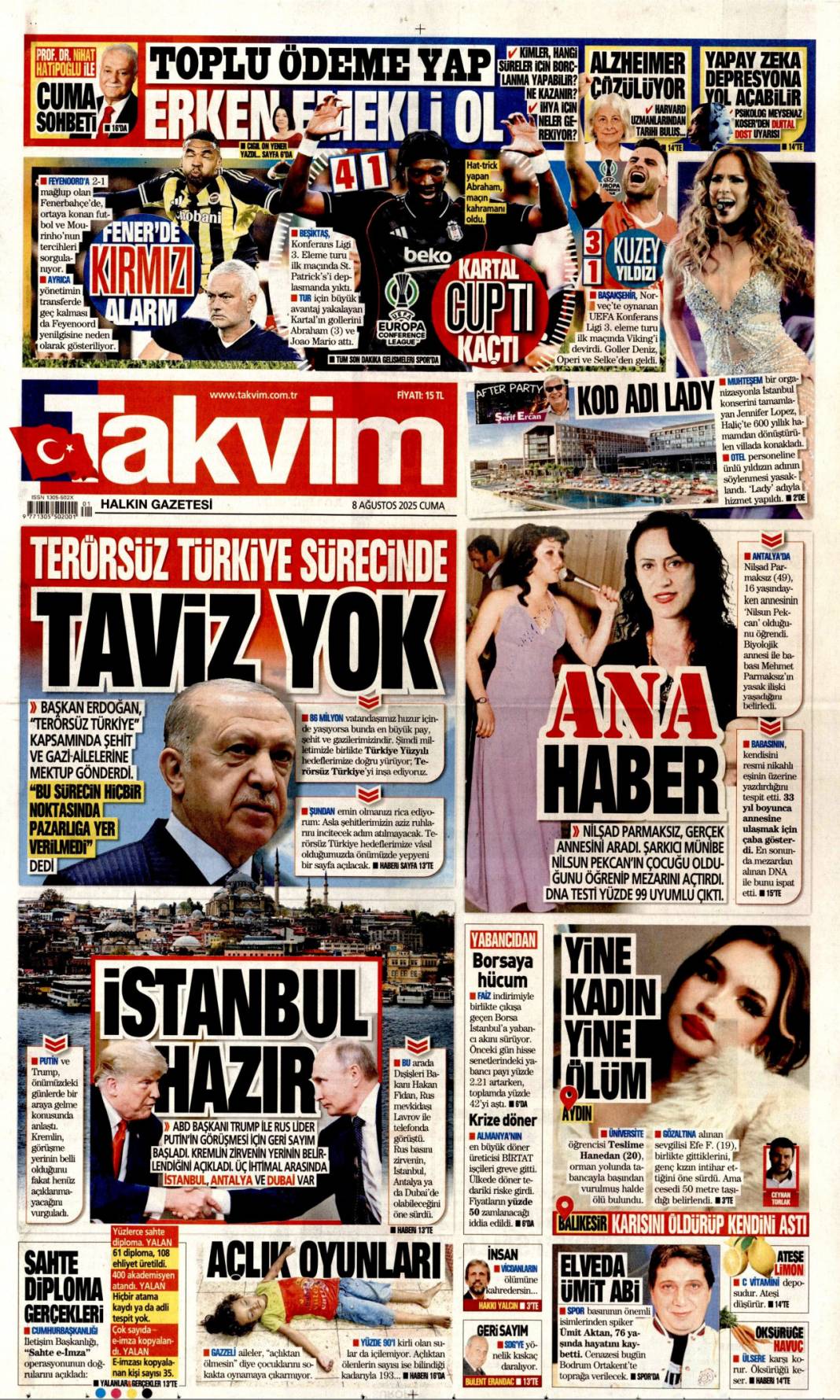 Sahte e-imza'da FETÖ izi! Devlet tuzağı gördü tedbirleri aldı: 8 Ağustos 2025 gazete manşetleri 20