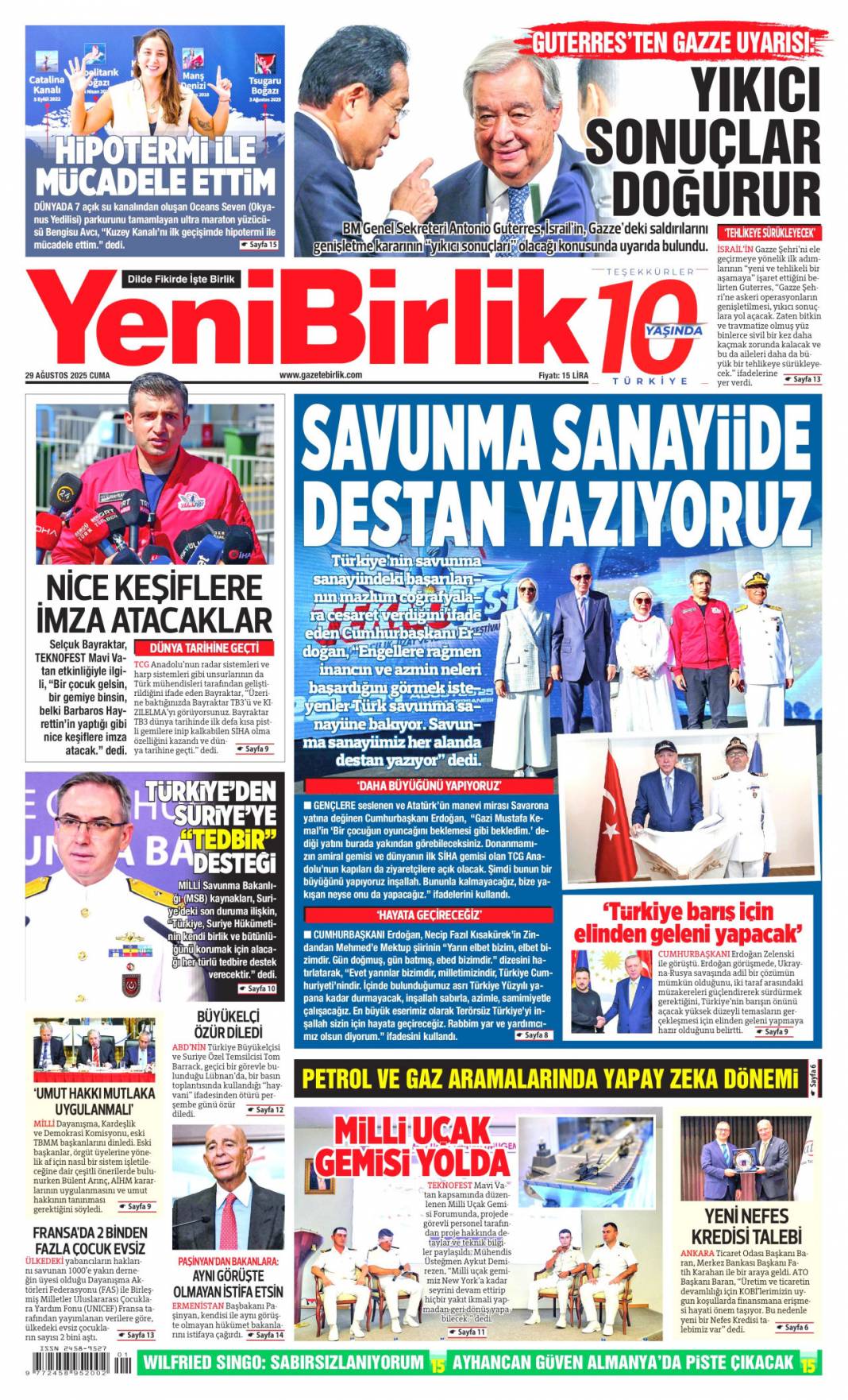 Su yok konser var! İzmirli hizmet bekliyor: 29 Ağustos 2025 gazete manşetleri 19