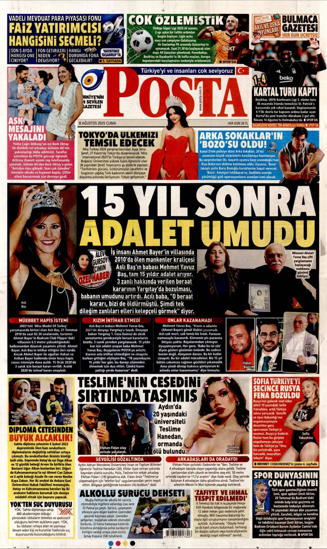 Sahte e-imza'da FETÖ izi! Devlet tuzağı gördü tedbirleri aldı: 8 Ağustos 2025 gazete manşetleri 21