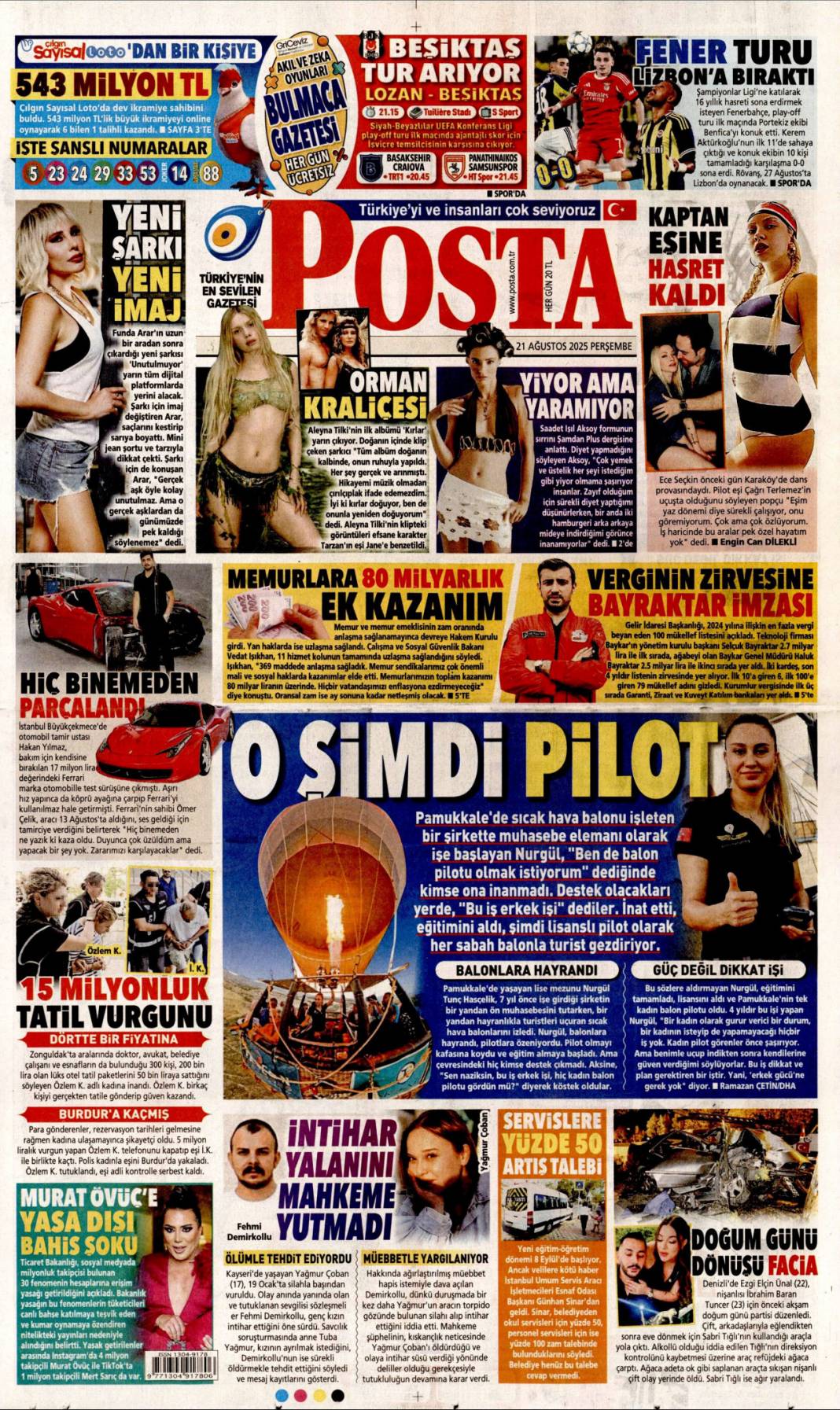 Avrupa fonları ekosistem'e aktı: 21 Ağustos 2025 gazete manşetleri 21