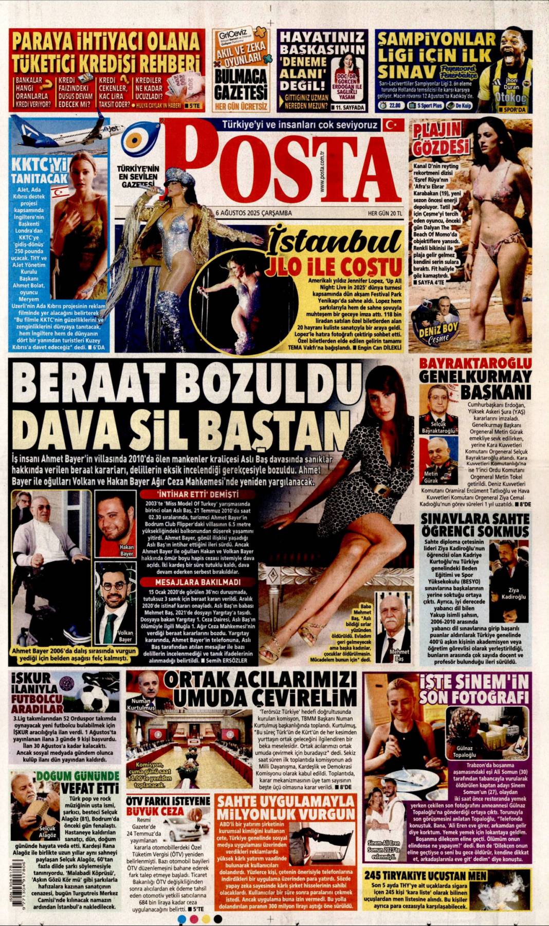 Her uçuşta 10 bin dolar! Toplanan paralar özel jetlerle Avrupa'ya taşınıyordu: 6 Ağustos gazete manşetleri 22