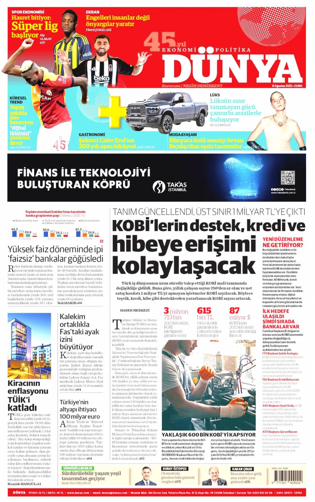 Sahte e-imza'da FETÖ izi! Devlet tuzağı gördü tedbirleri aldı: 8 Ağustos 2025 gazete manşetleri 22