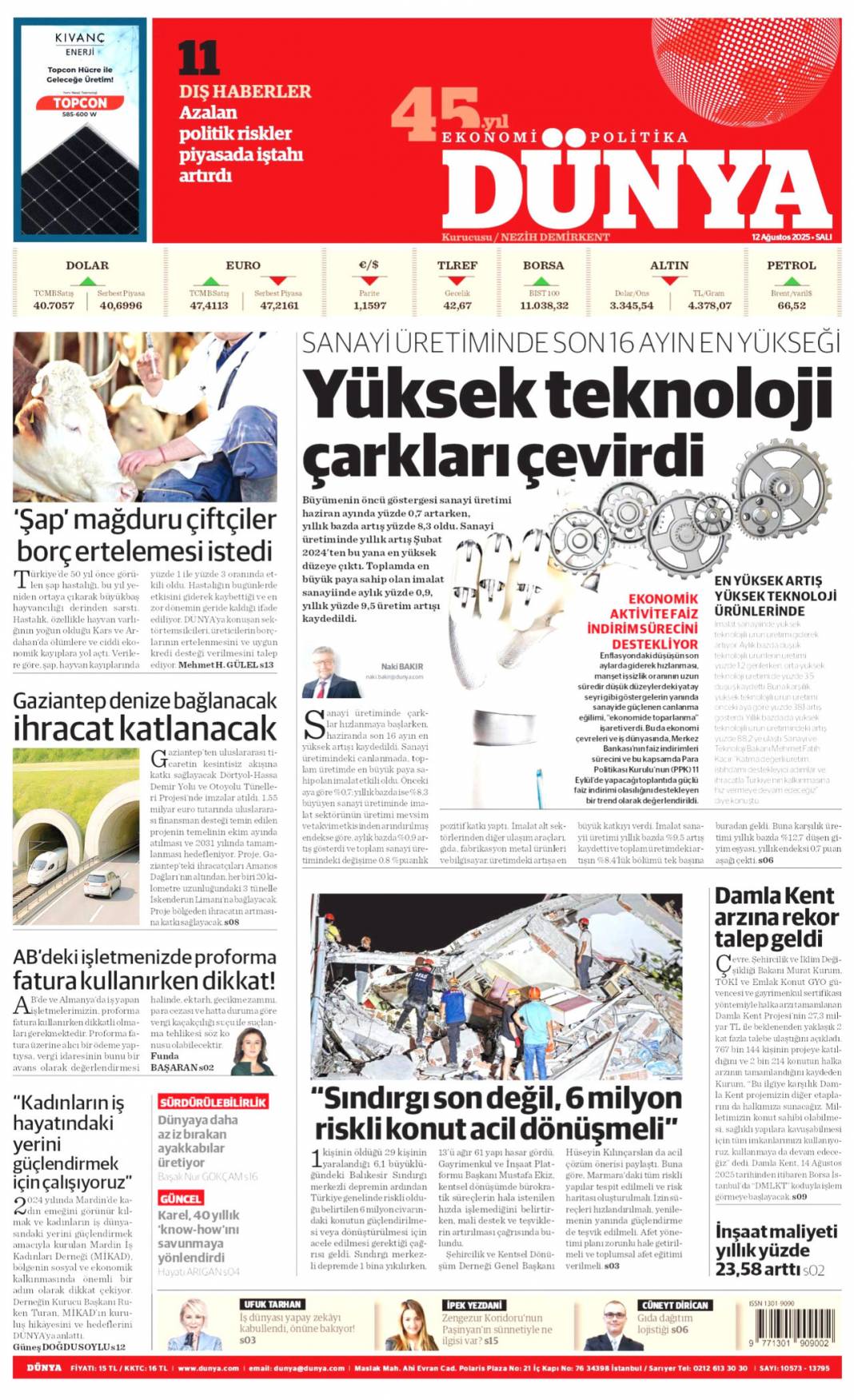 Kıyamet gibi! Alevlere teslim olan Çanakkale'de can pazarı: 12 Ağustos 2025 gazete manşetleri 22