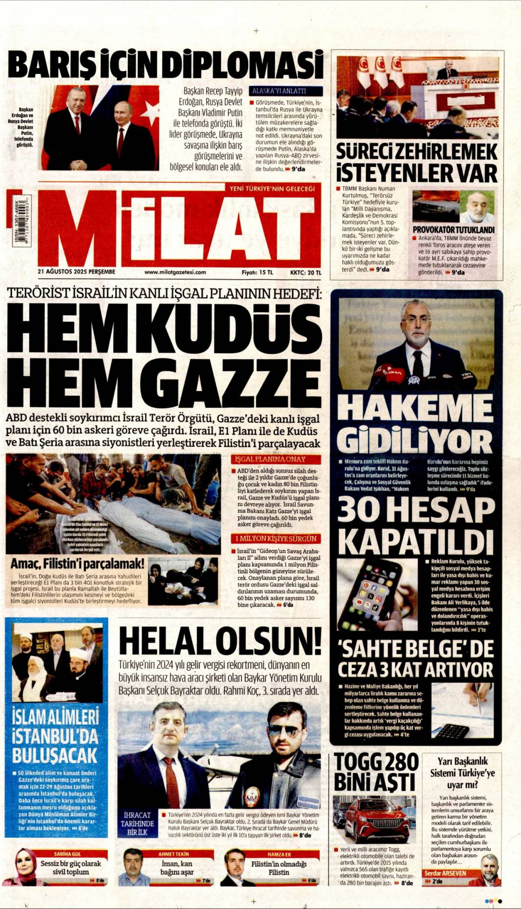 Avrupa fonları ekosistem'e aktı: 21 Ağustos 2025 gazete manşetleri 23