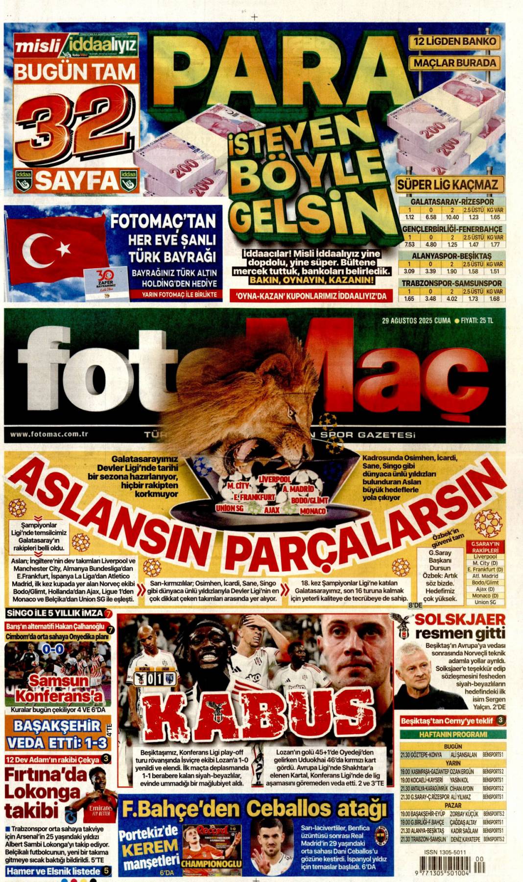 Su yok konser var! İzmirli hizmet bekliyor: 29 Ağustos 2025 gazete manşetleri 24