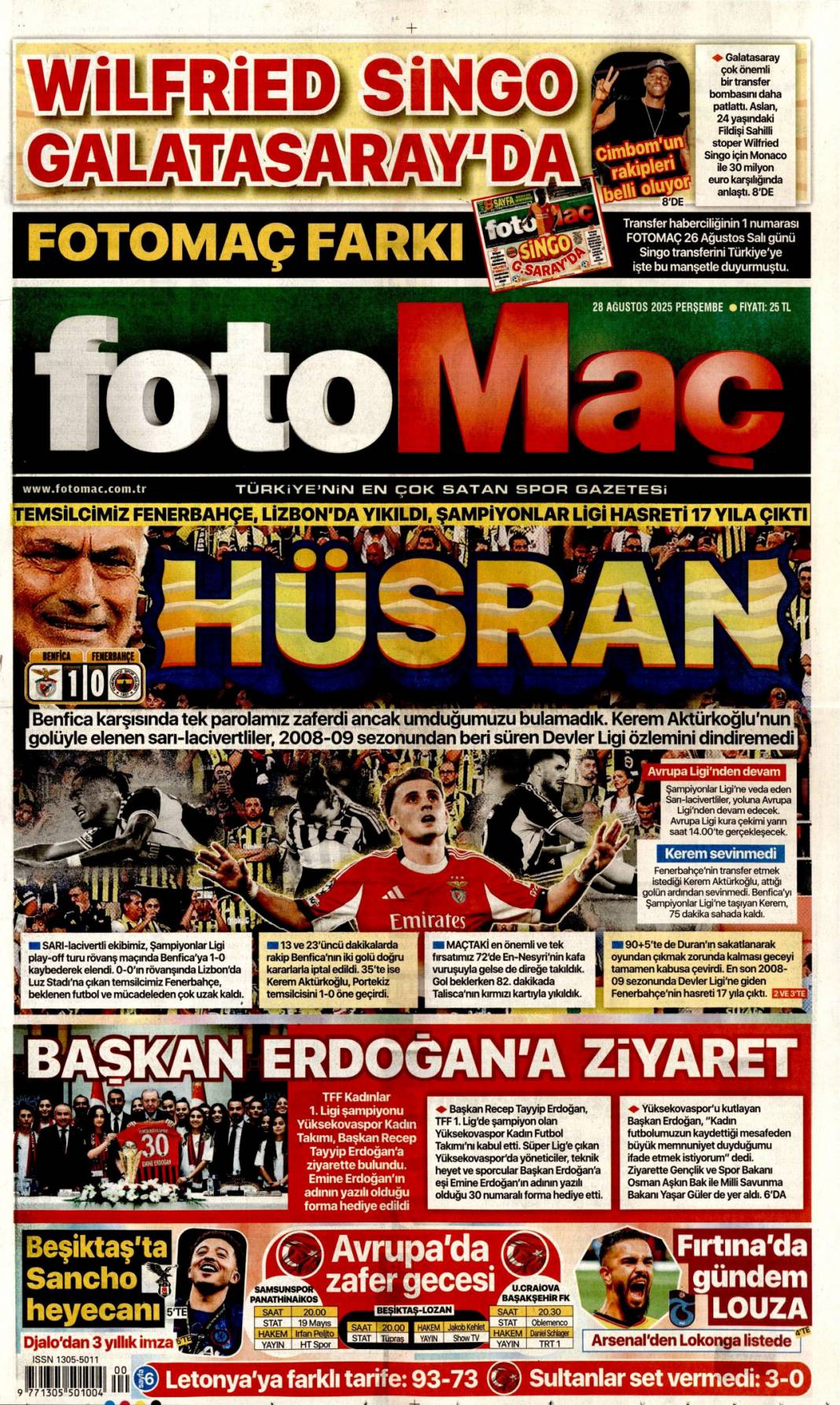 Bağımsızlığa çelik kubbe! Gök vatana bağımsızlık mührü: 28 Ağustos 2025 gazete manşetleri 25