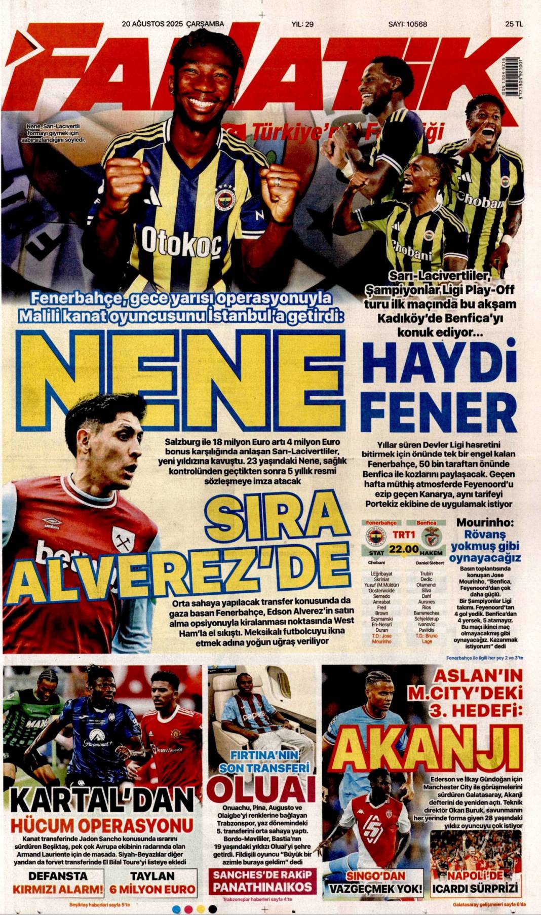 Pazarlık yok kardeşlik var: 20 Ağustos 2025 gazete manşetleri 25