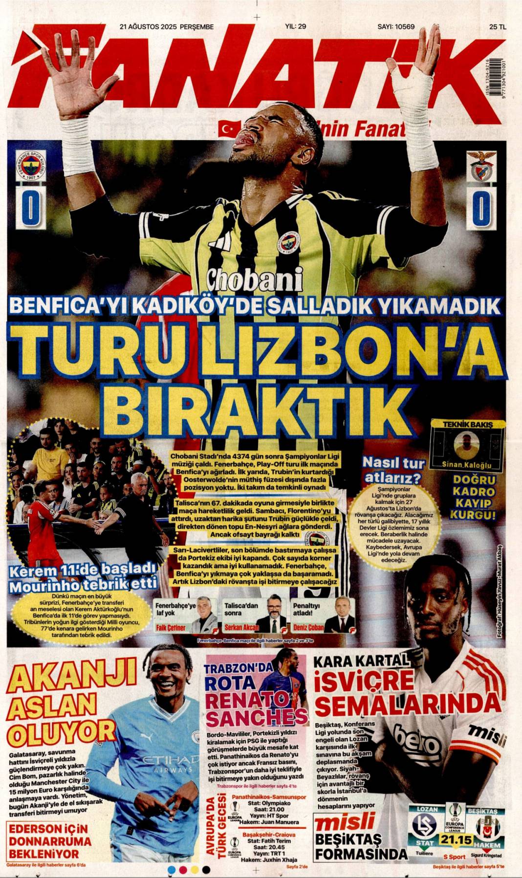 Avrupa fonları ekosistem'e aktı: 21 Ağustos 2025 gazete manşetleri 26