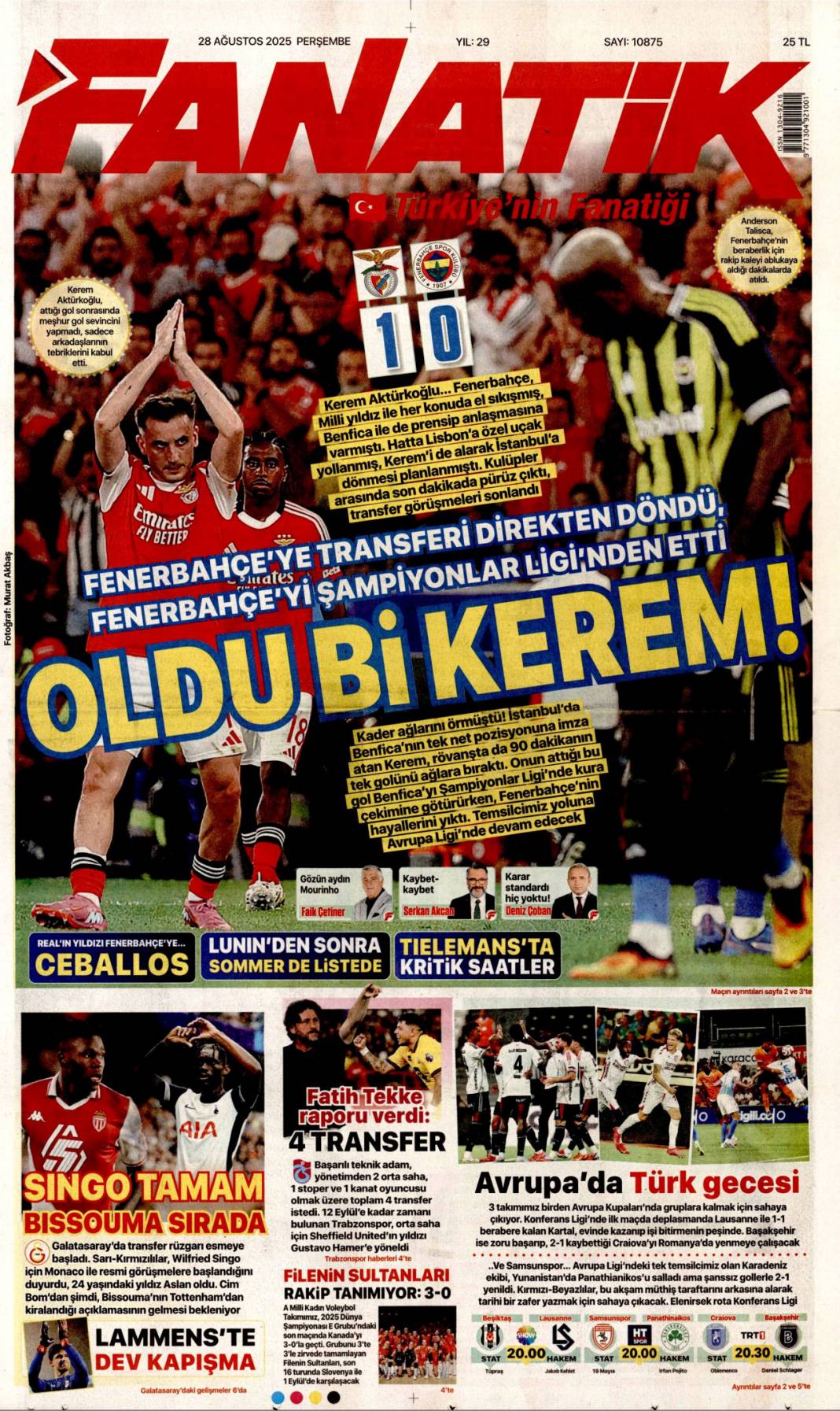 Bağımsızlığa çelik kubbe! Gök vatana bağımsızlık mührü: 28 Ağustos 2025 gazete manşetleri 26