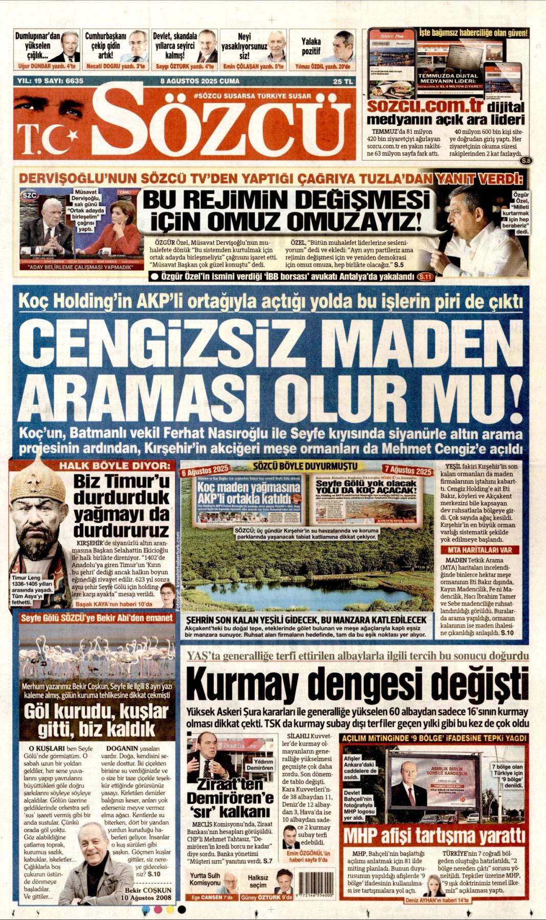 Sahte e-imza'da FETÖ izi! Devlet tuzağı gördü tedbirleri aldı: 8 Ağustos 2025 gazete manşetleri 4