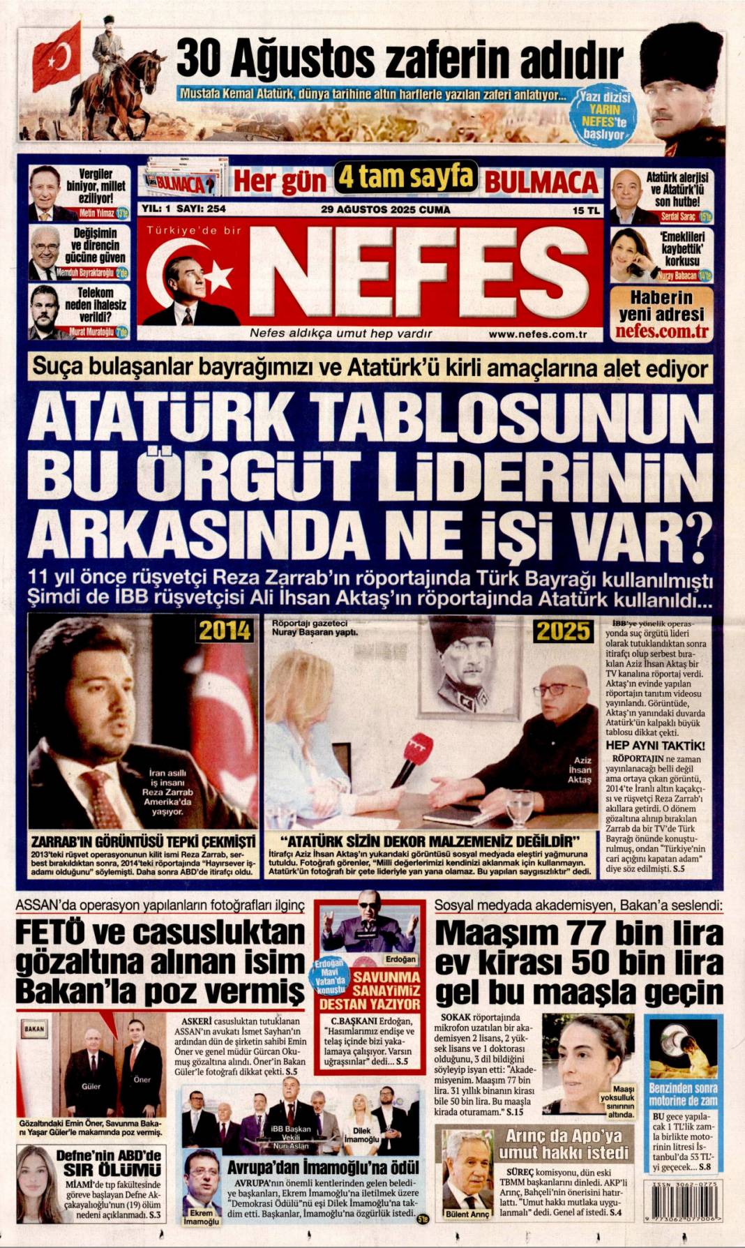 Su yok konser var! İzmirli hizmet bekliyor: 29 Ağustos 2025 gazete manşetleri 5