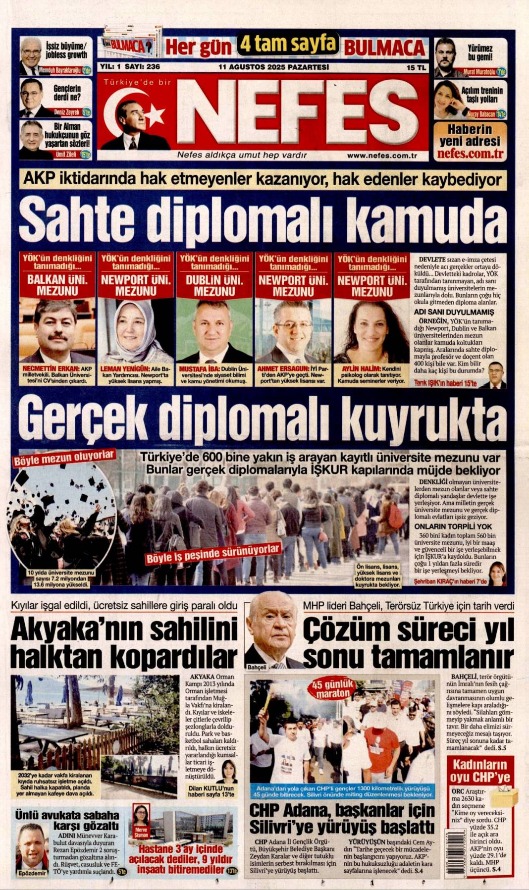 Marmara ve Ege 6.1 ile sallandı! 16 bina yıkıldı 1 can kaybı 29 yaralı: 11 Ağustos gazete manşetleri. 5