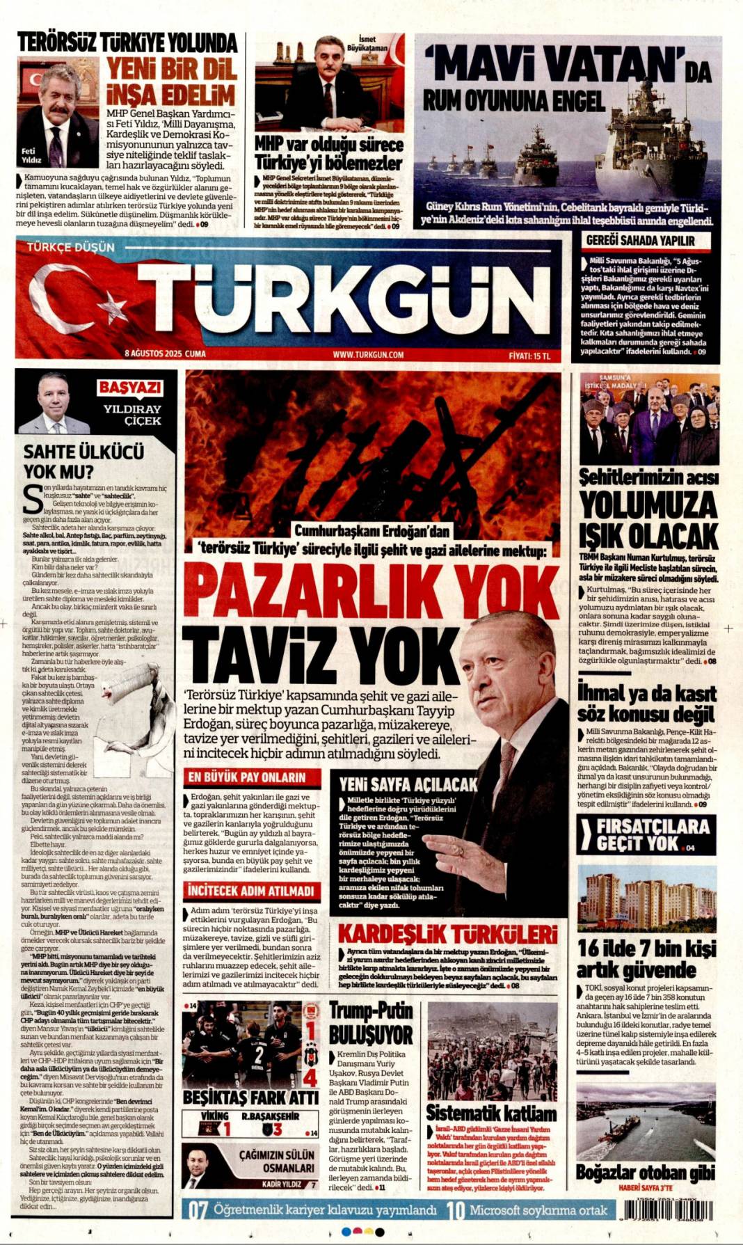 Sahte e-imza'da FETÖ izi! Devlet tuzağı gördü tedbirleri aldı: 8 Ağustos 2025 gazete manşetleri 7