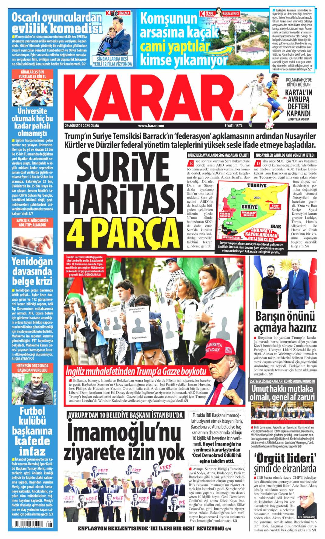 Su yok konser var! İzmirli hizmet bekliyor: 29 Ağustos 2025 gazete manşetleri 10