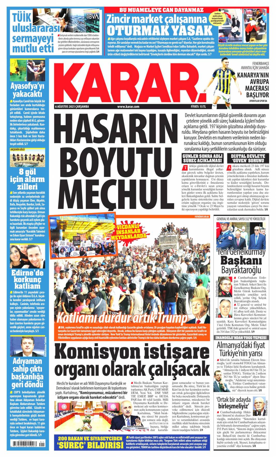 Her uçuşta 10 bin dolar! Toplanan paralar özel jetlerle Avrupa'ya taşınıyordu: 6 Ağustos gazete manşetleri 10