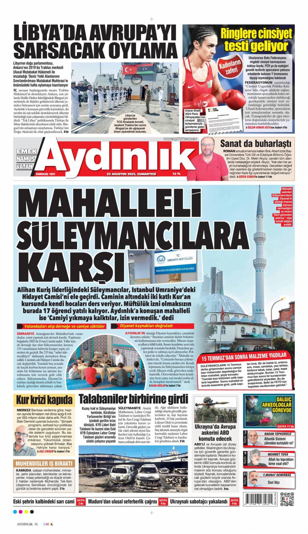 Çok önemli kalkınma hamlesi: 23 Ağustos 2025 Cumartesi, güncel gazete manşetleri... 7