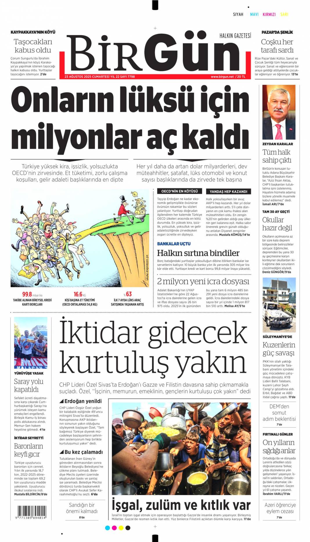 Çok önemli kalkınma hamlesi: 23 Ağustos 2025 Cumartesi, güncel gazete manşetleri... 8