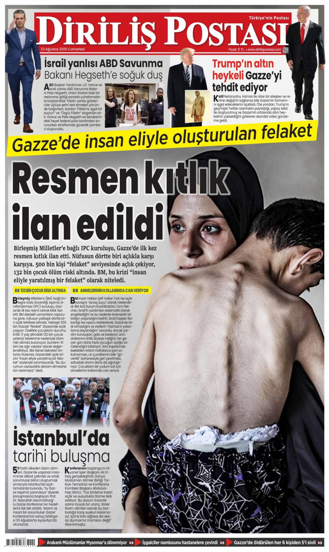 Çok önemli kalkınma hamlesi: 23 Ağustos 2025 Cumartesi, güncel gazete manşetleri... 9