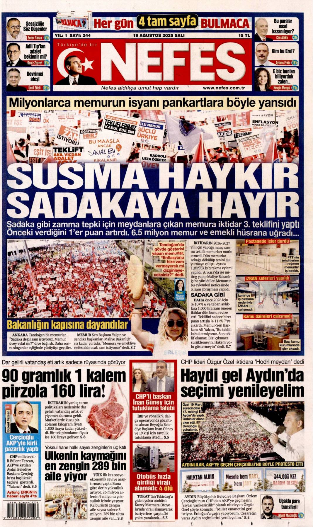 Kuşadası rantı deşifre oldu: 19 Ağustos 2025 Salı gazete manşetleri... 15