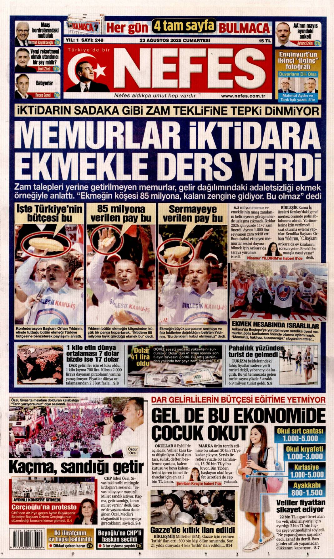 Çok önemli kalkınma hamlesi: 23 Ağustos 2025 Cumartesi, güncel gazete manşetleri... 16