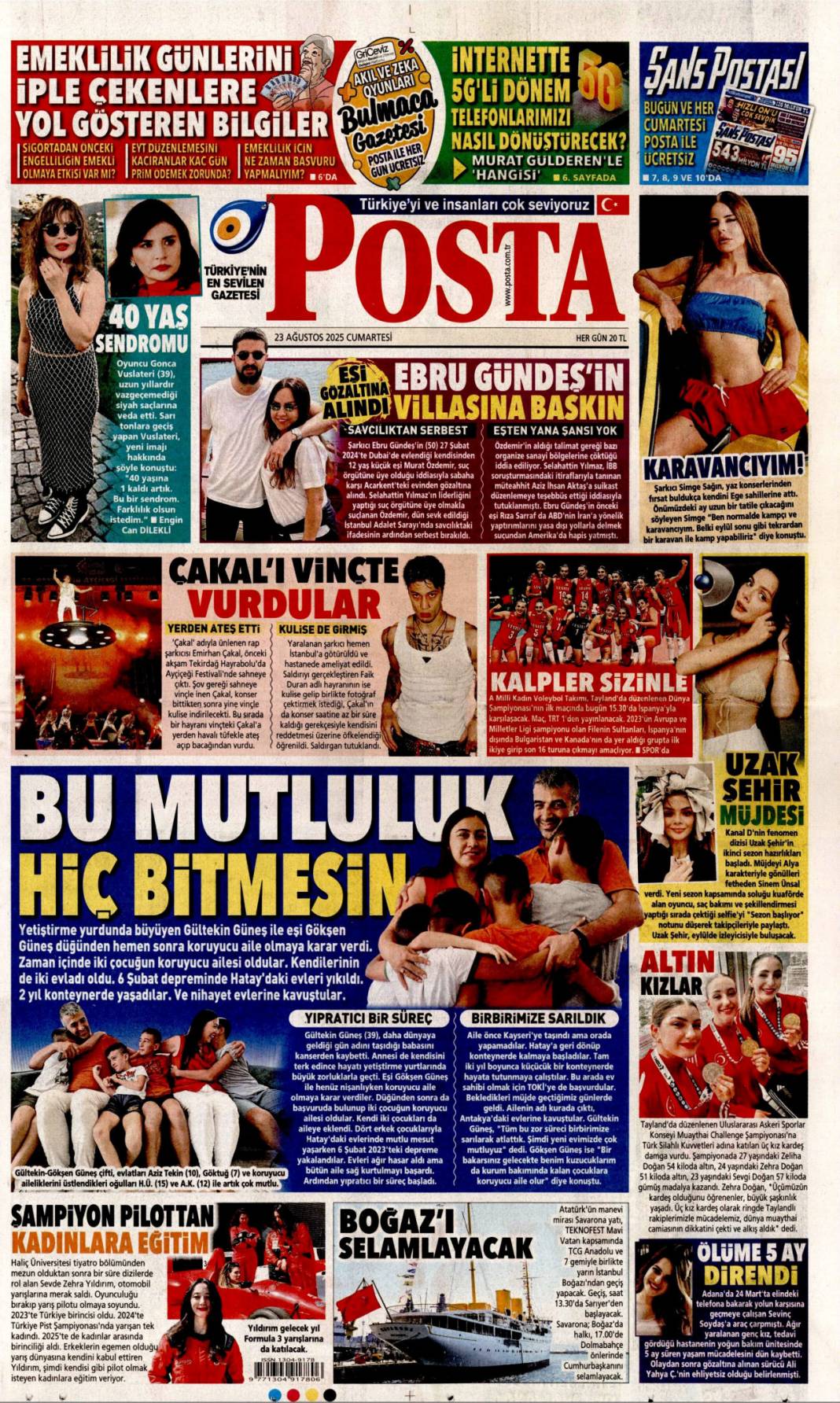 Çok önemli kalkınma hamlesi: 23 Ağustos 2025 Cumartesi, güncel gazete manşetleri... 17