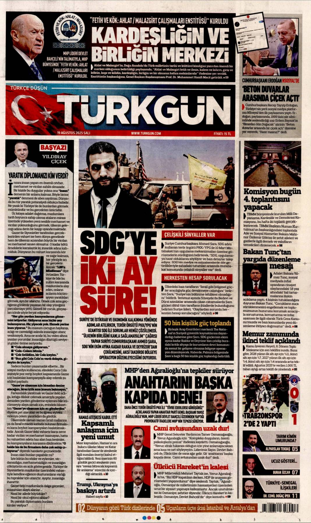 Kuşadası rantı deşifre oldu: 19 Ağustos 2025 Salı gazete manşetleri... 19