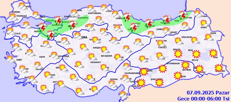 Meteoroloji alarm verdi: O, bölgelere kuvvetli yağış geliyor! Bugün hava nasıl, Cumartesi hava nasıl olacak? 6