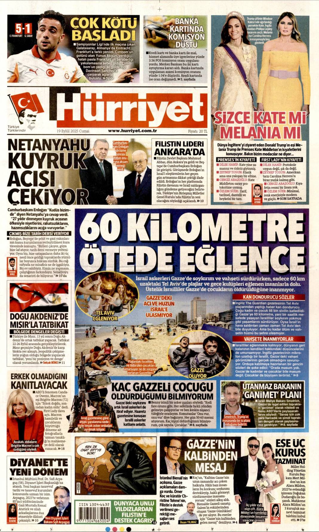 Türkiye'de aslan, Avrupa'da suskun! Kabus gibi başlangıç: 19 Eylül 2025 gazete manşetleri 3