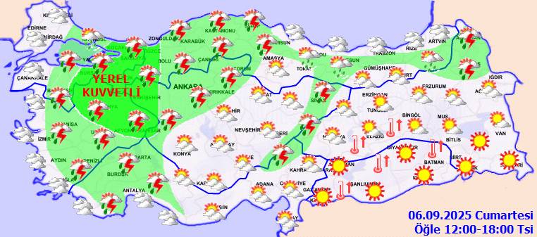Meteoroloji alarm verdi: O, bölgelere kuvvetli yağış geliyor! Bugün hava nasıl, Cumartesi hava nasıl olacak? 4