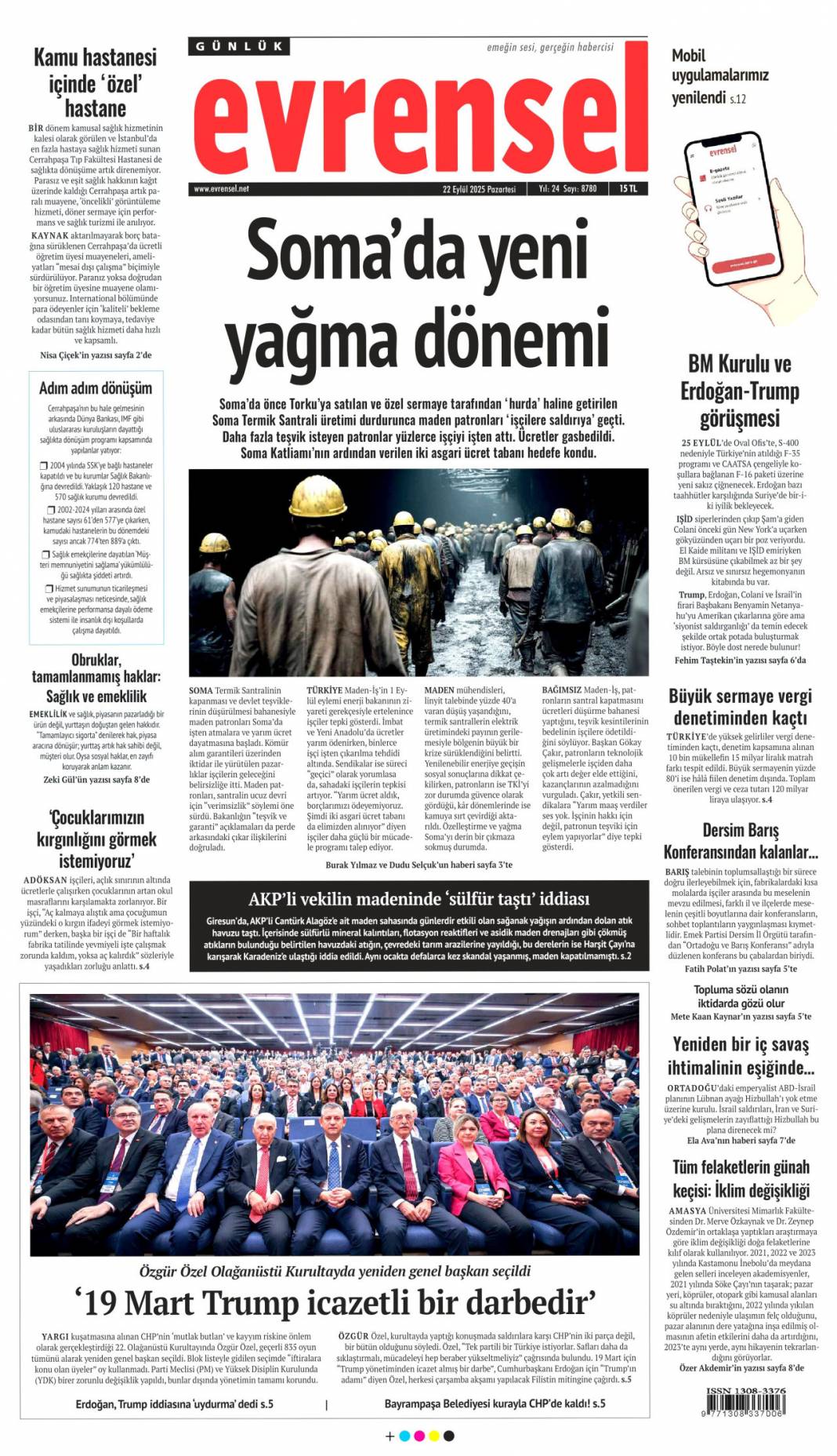 Filistin için tarihi bir gelişme! Filistin'e İngiliz anahtarı: 22 Eylül gazete manşetleri 16