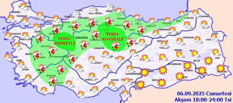 Meteoroloji alarm verdi: O, bölgelere kuvvetli yağış geliyor! Bugün hava nasıl, Cumartesi hava nasıl olacak? 5
