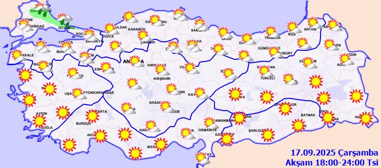 Meteoroloji açıkladı: Sıcaklıklar düşüyor mu, bugün hava nasıl olacak, Çarşamba günü hava nasıl? 5