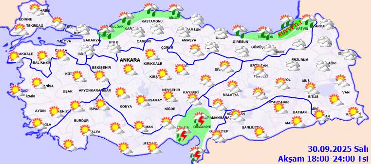 Meteorolojiden uyarı üstüne uyarı: O bölgelerde kuvvetli olması bekleniyor! Bugün hava nasıl, Salı günü hava nasıl olacak? 7
