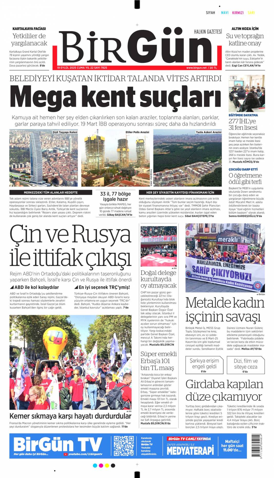 Türkiye'de aslan, Avrupa'da suskun! Kabus gibi başlangıç: 19 Eylül 2025 gazete manşetleri 17