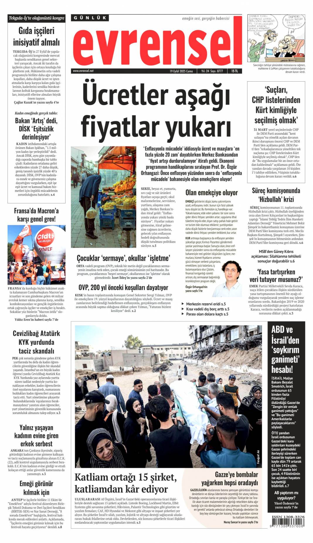 Türkiye'de aslan, Avrupa'da suskun! Kabus gibi başlangıç: 19 Eylül 2025 gazete manşetleri 18