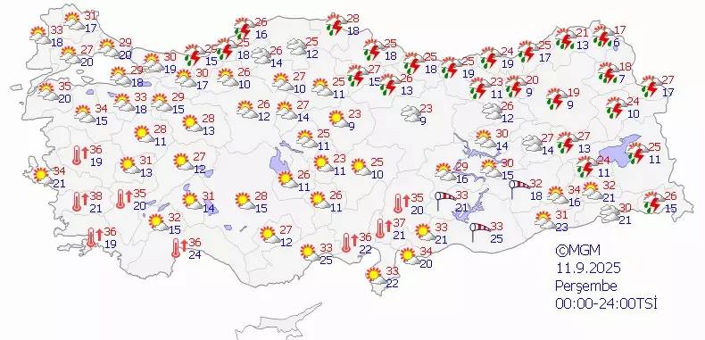 Son dakika: Meteoroloji'den o kentler için sarı kodlu uyarı geldi! 5