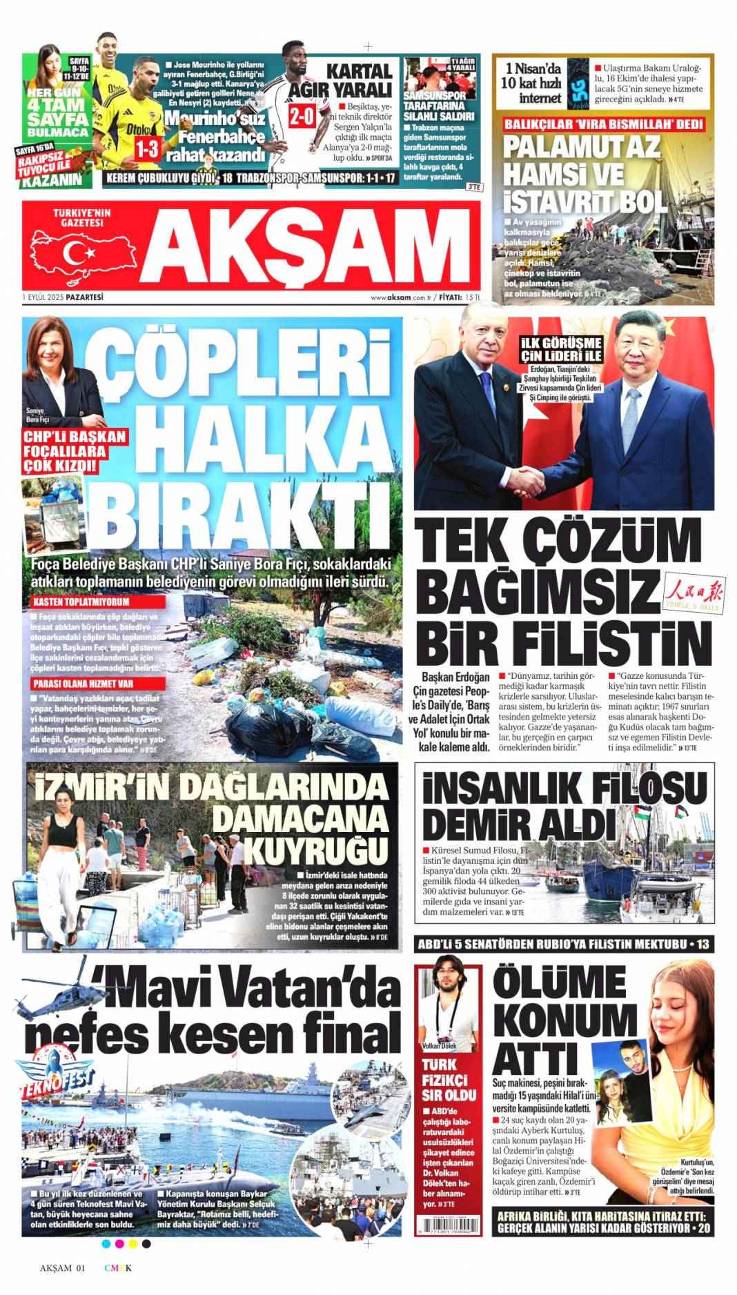 Tabancayla nasıl girdi? 1 Eylül 2025 Pazartesi gazete manşetleri 6